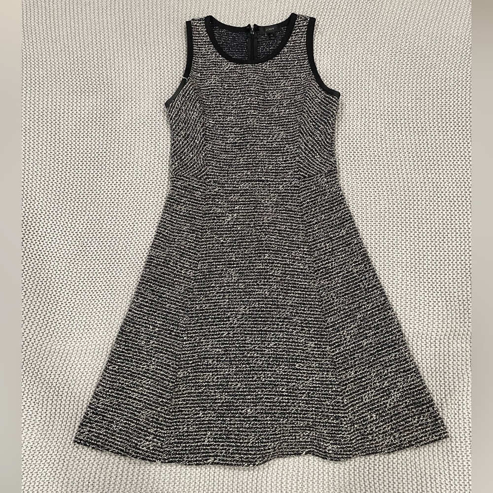 NEW WO TAGS J Crew Wool Black and White Dress